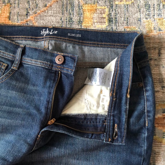 Style & Co Slim Leg Jean - Picture 2 of 5